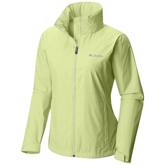 Columbia Switchback II Jacket Womens L Spring Yellow Waterproof Lightweight - Picture 1 of 8